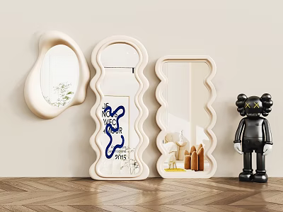 modern mirror full-length mirror 3d model