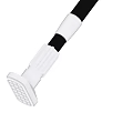 Modern White Shower Bar With Metal Rod And Spray Nozzle Head Design
