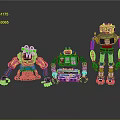 Robot Assistant Small Robot Butler Robot Butler Figure Game Figure 3d model