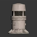 Industrial Equipment with cylindrical body mesh structure base support and top circular cover