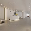 Modern Entrance Hall With Glass Doors Staircase And Ambient Lighting Design