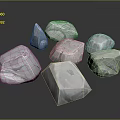 Rock Block Rock Block Rock Specimen Boulder Big Stone Block Rock Stratum Rock Stratum Rock Stratum Rock 3d model