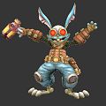 Modern Robot Rabbit Robot Rabbit Robot 3d model