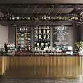 Modern Bar Counter 3d model