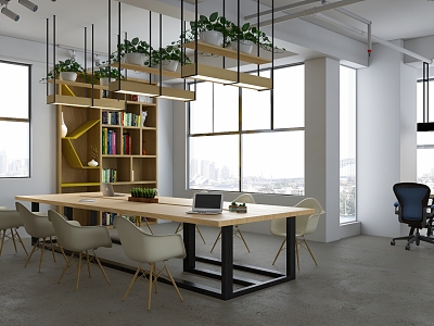 Modern Meeting Room Simple Office 3d model