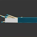 Open Blue Matchbox With Scattered Wooden Matches Blue Tips On Dark Surface