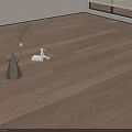 Warm Natural Wooden Flooring With Sunlight Streaming Through Window And Minimalist Decor