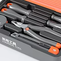 Hardware Tools Screwdriver Vise Pliers Tape Measure Art Knife Storage Box 3d model