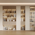 Modern bookcase 3d model