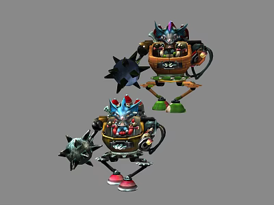 Modern Game Character Animation 3d model