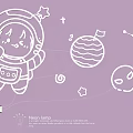 Cute Astronaut Neon Lamp Set with Star Planet Moon Decor for Kids Room Wall
