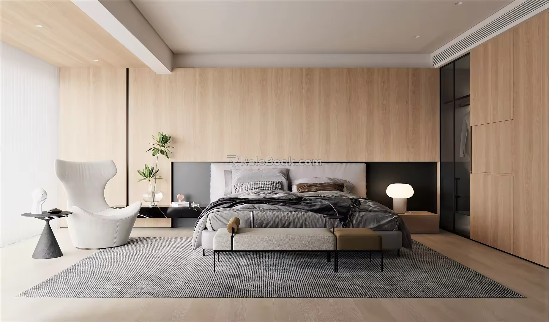 Modern Bedroom 3d model