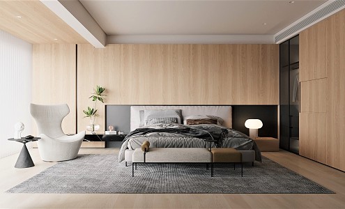 Modern Bedroom 3d model