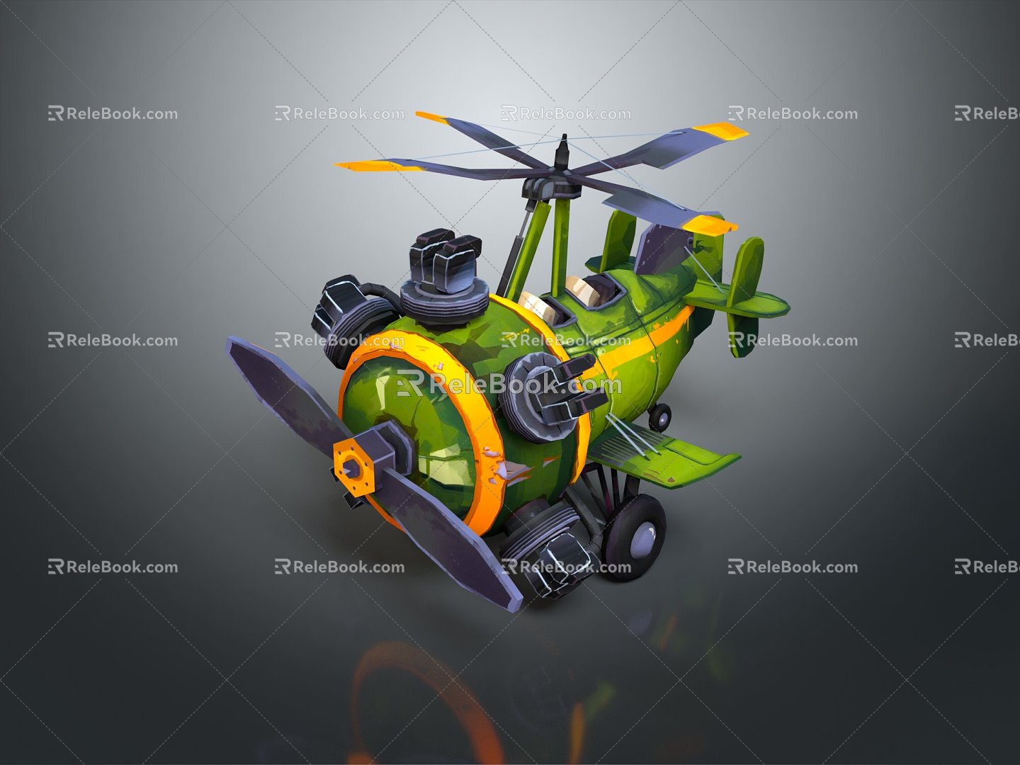 Modern Cartoon Aircraft Cartoon Aircraft Animation Aircraft Animation Aircraft 3d model