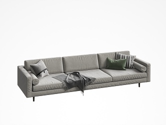 Three-seat sofa 3d model