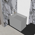 Modern sink 3d model