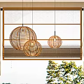 Modern Roller Blinds In Bright Room With Natural Light Wooden Flooring And Greenery View