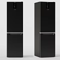 Modern Black Side by Side Refrigerator Freezer With Sleek Design And Freezer Drawer