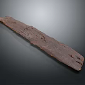 Rustic Solid Wood Plank with Natural Weathered Texture and Surface Details