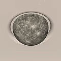 Moon Shaped Decorative Light With Star Design On Ceiling For Warm Glow 3d model