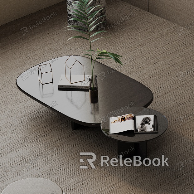 Modern coffee table model