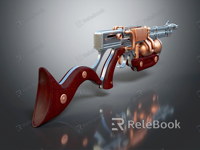 modern rifle steampunk rifle semi-automatic rifle combat rifle battle rifle war rifle model