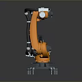 Futuristic Robotic Arm Game Movie Character with Mechanical Design and Action Elements