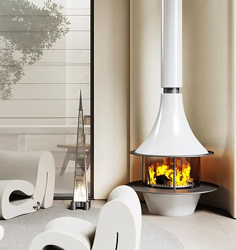 Modern Fireplace 3d model