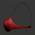 Comfortable Stylish Red Bra With Adjustable Straps For Women Daily Wear