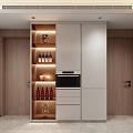 Wine Cabinet Sideboard Cabinet Cabinet Disinfection Cabinet 3d model