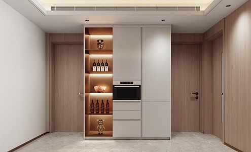 Wine Cabinet Sideboard Cabinet Disinfection Cabinet 3d model