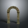 Modern Stone Archway Design For Architectural Garden Entrance With Decorative Pillars