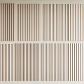 Modern Wall Paneling With Various Vertical Stripes And Wood Textures Design