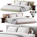 Modern Double Bed 3d model