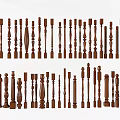 Wooden Balusters With Various Classic And Modern Designs For Staircase Balcony Decor