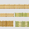Natural Bamboo Feature Wall With Various Styles And Garden Design Elements