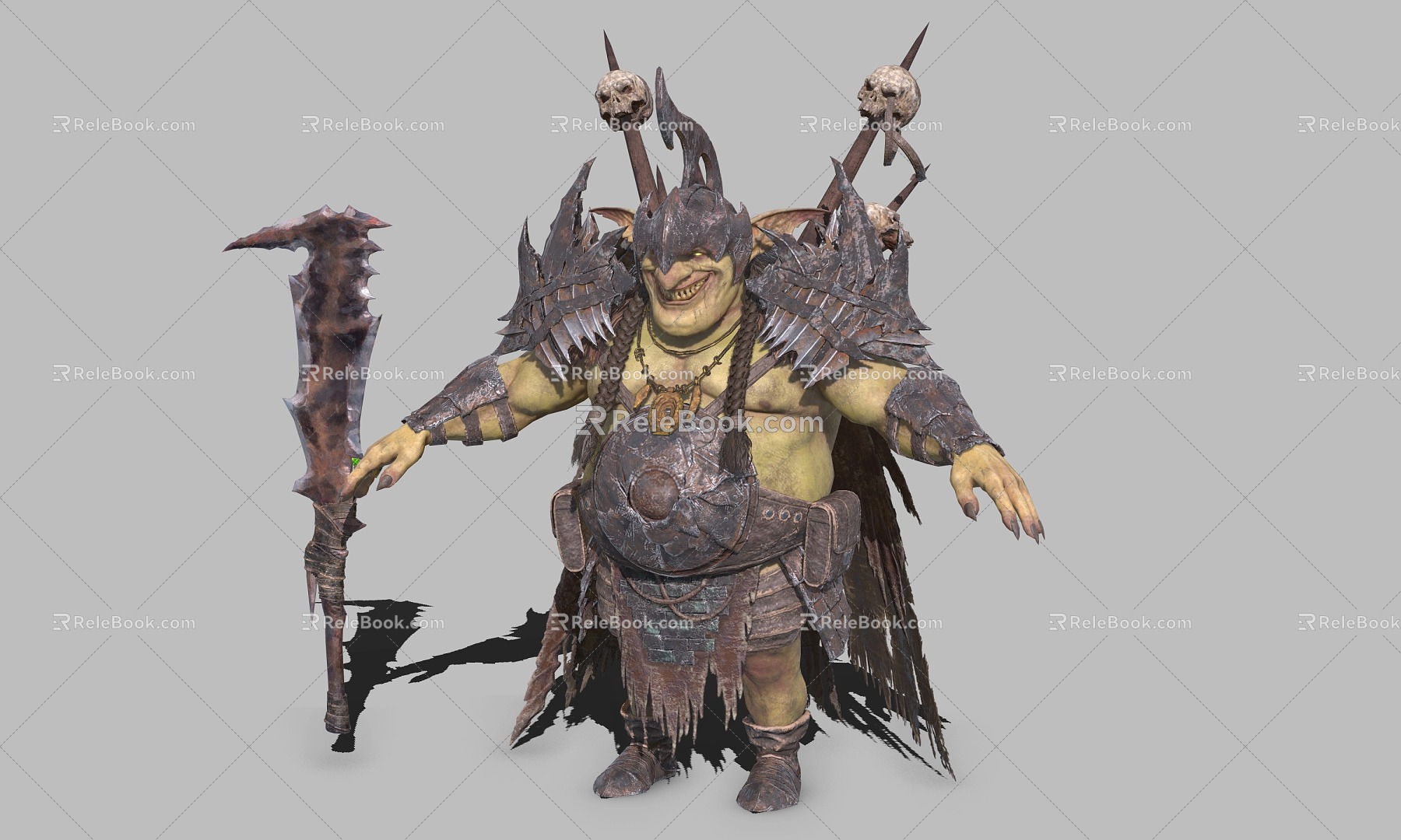 Magic World Demon Trolls Warrior 3d model