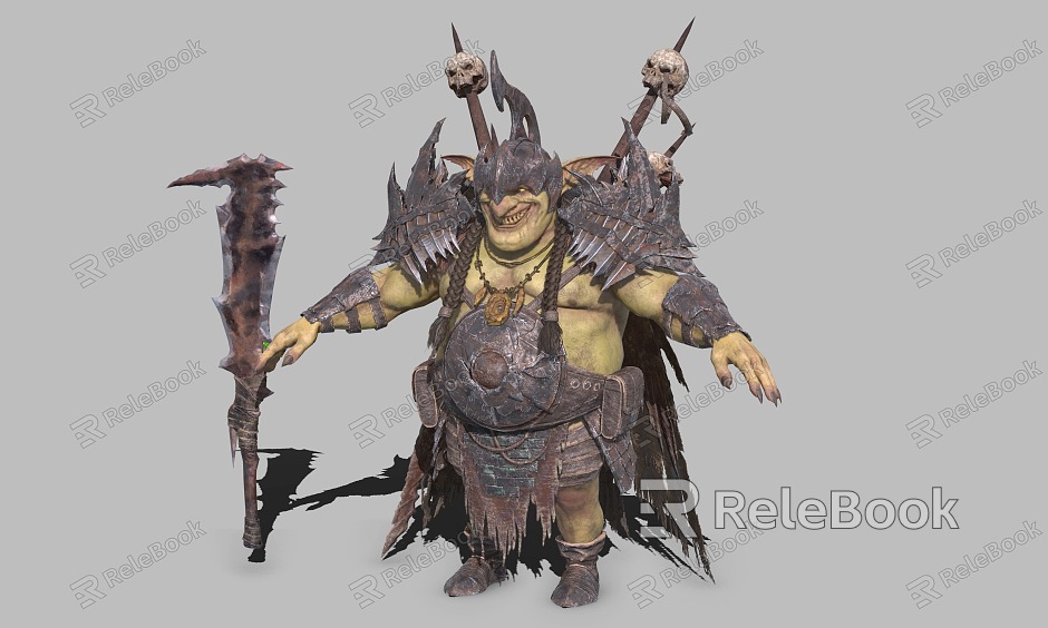 Magic World Demon Trolls Warrior model