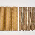 Garden Decorative Bamboo And Wooden Fence In Yellow Brown For Outdoor Use