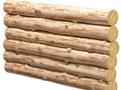 Modern Wood Timber 3d model