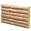 Modern Wood Timber 3d model