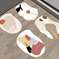 Children's Carpet Modern Shape Carpet 3d model