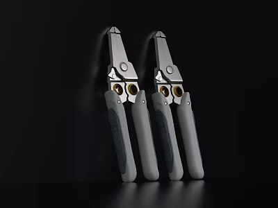High Quality Professional Hardware Pliers with Ergonomic Handles and Metal Construction Design 3d model