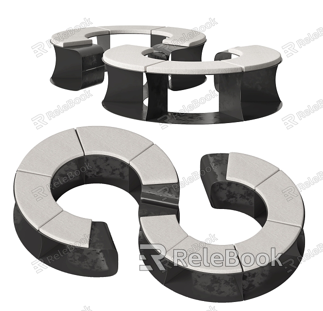 Modern outdoor shaped rest stool model