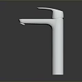 Modern Chrome Faucet With Sleek Design Single Handle And Polished Tall Spout