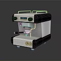 Modern Silver And Black Espresso Machine With Digital Display Control Knobs And Steam Wand