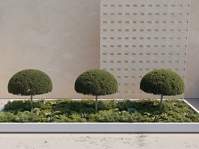 Plant landscape 3d model