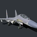 Modern Military Fighter Jet With Gray Body Red Markings Mounted Missiles And Cockpit