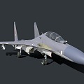 Modern Fighter Su 30MKK Multi-Purpose Fighter Jet Aircraft 3d model