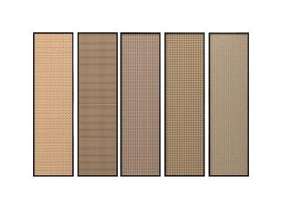 Modern rattan wall panel decorative panel decorative materials background wall building materials 3d model